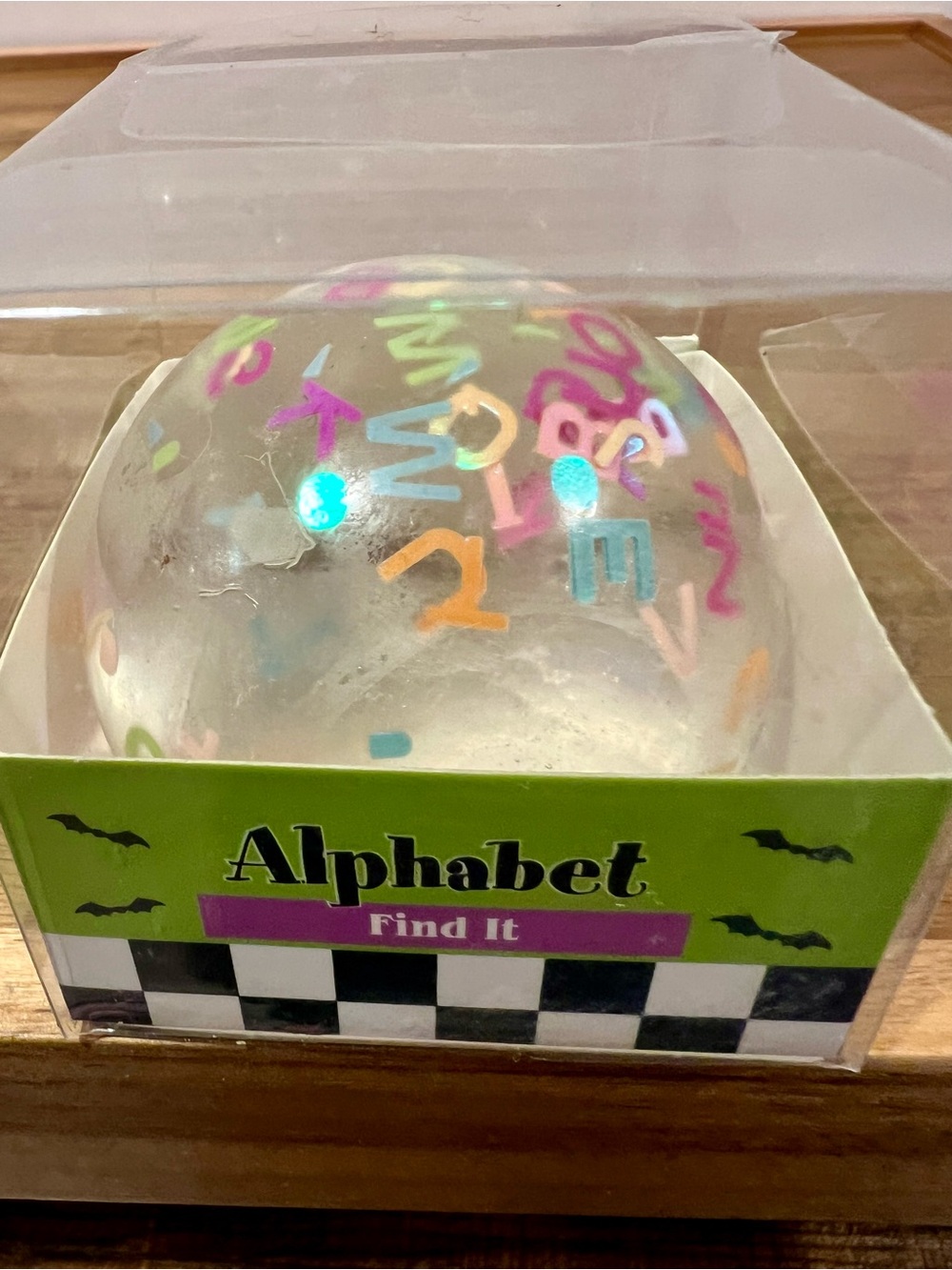 🎯 Alphabet Find It Clear Sugar Squish Ball 🌟 - Picture 3 of 4